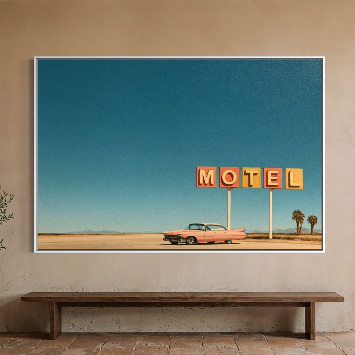 One Night on Route 66 - Hand Painting Vintage Collection