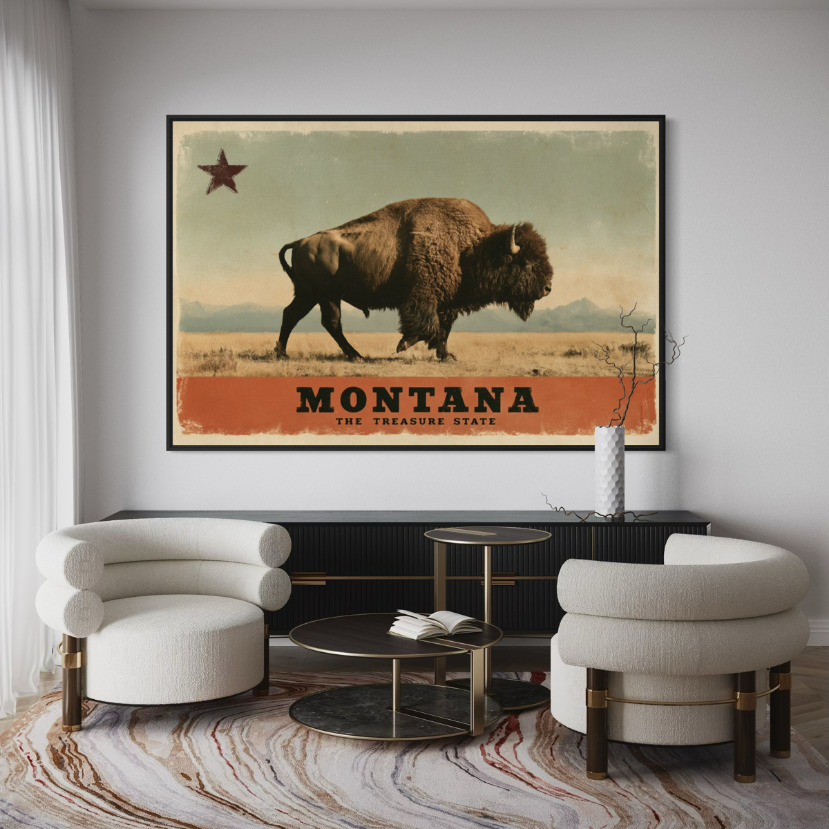 Montana Wild - Hand Painting