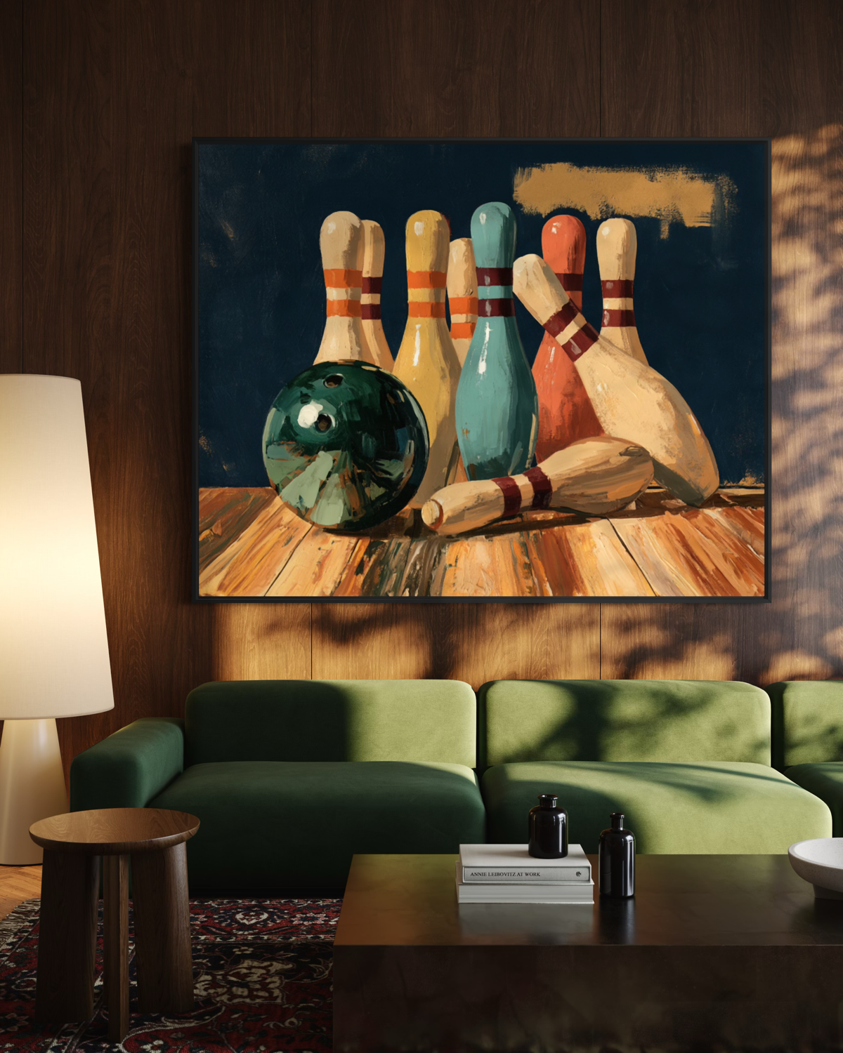 Saturday Night at the Lanes - Hand Painting