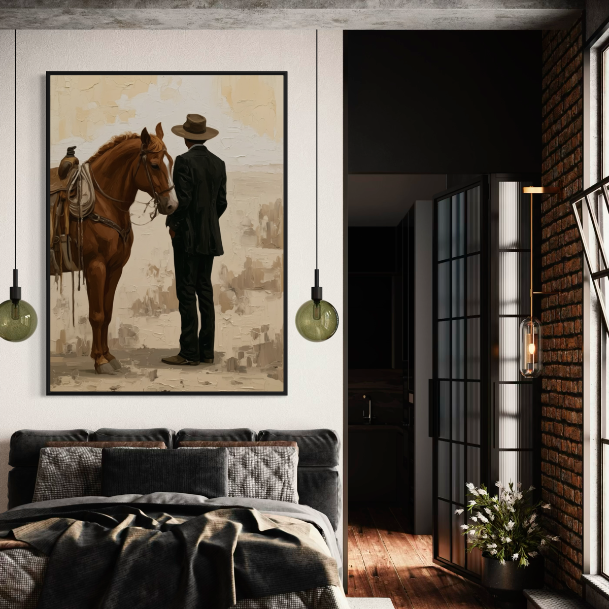 A Cowboy’s Best Friend - Hand Painting Vintage Collection