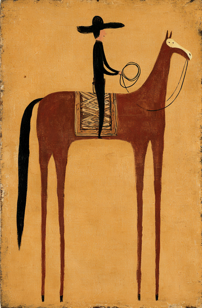 The Golden Mustang - Hand Painting