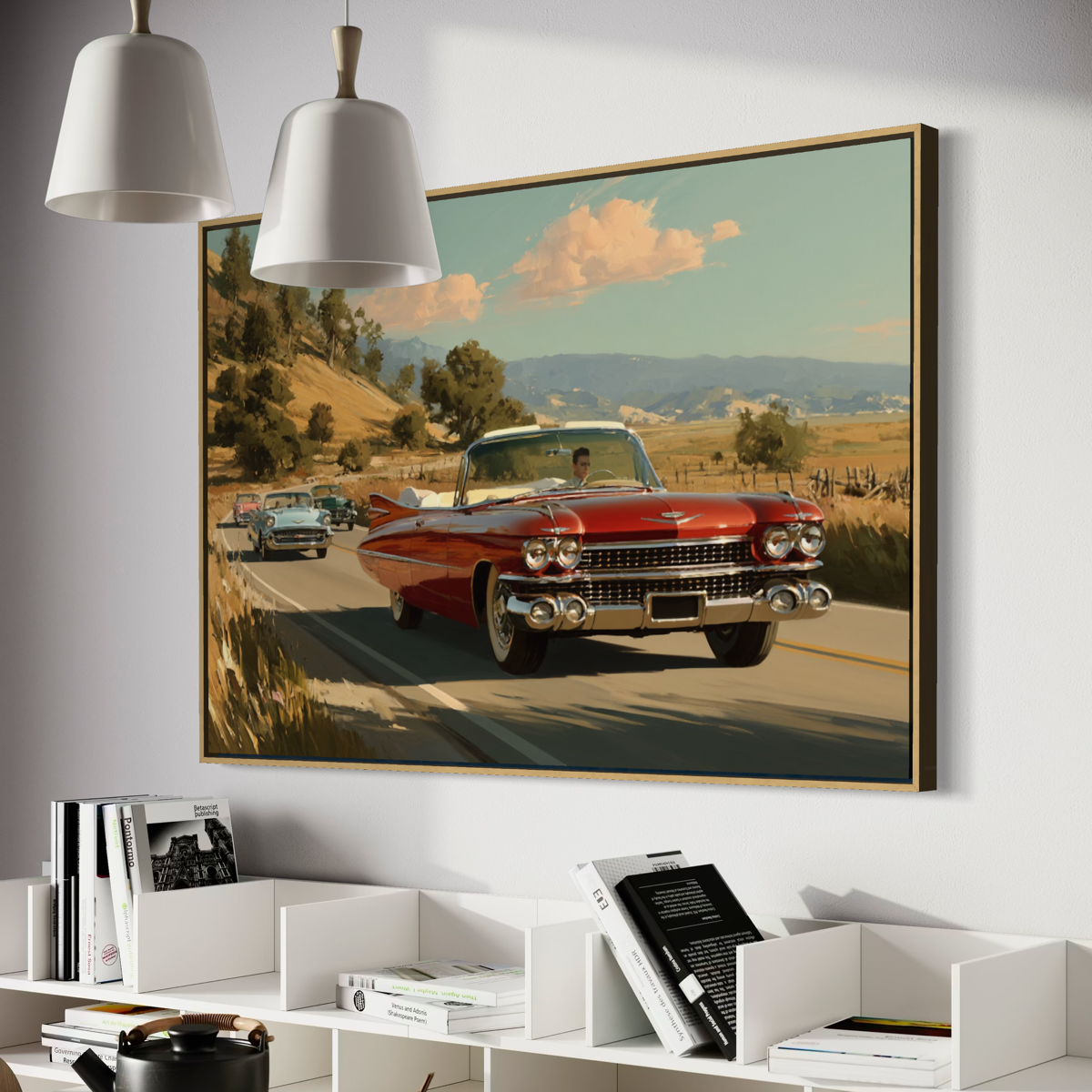 Cruisin’ Down Route 66 - Hand Painting