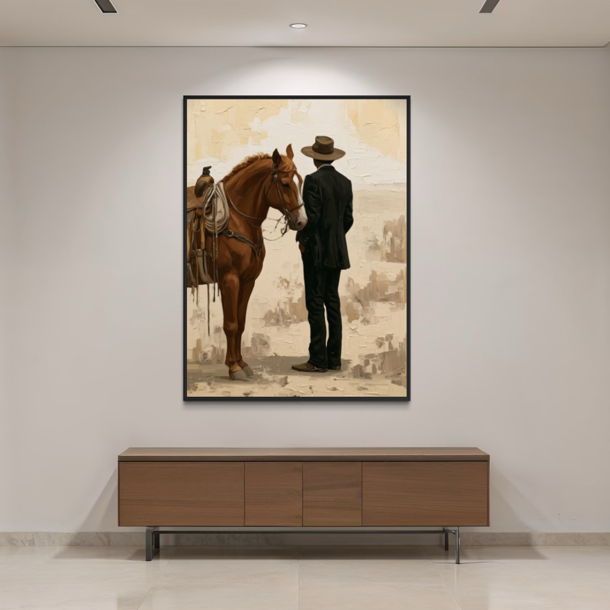 A Cowboy’s Best Friend - Hand Painting Vintage Collection
