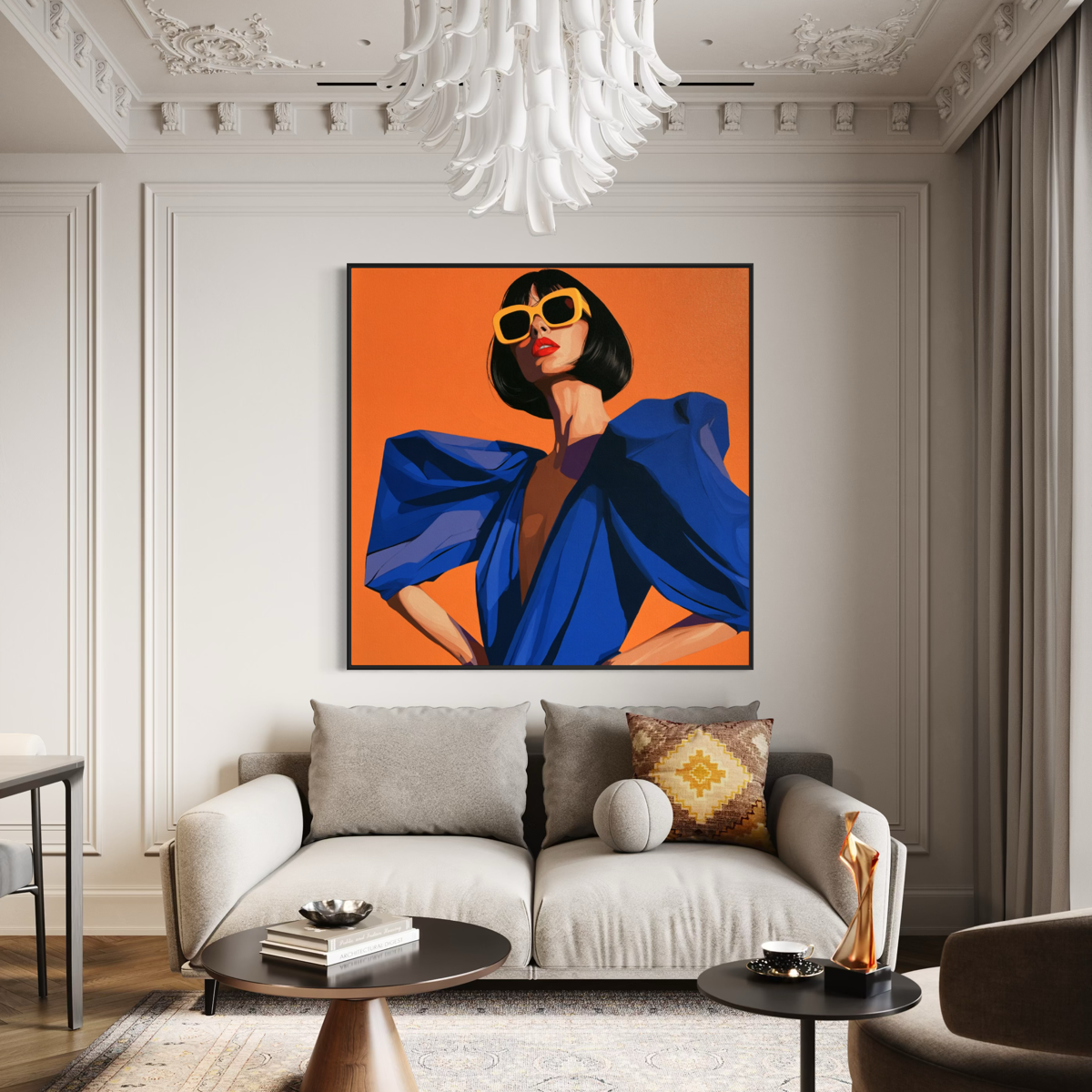 The Uptown Girl - Hand Painting