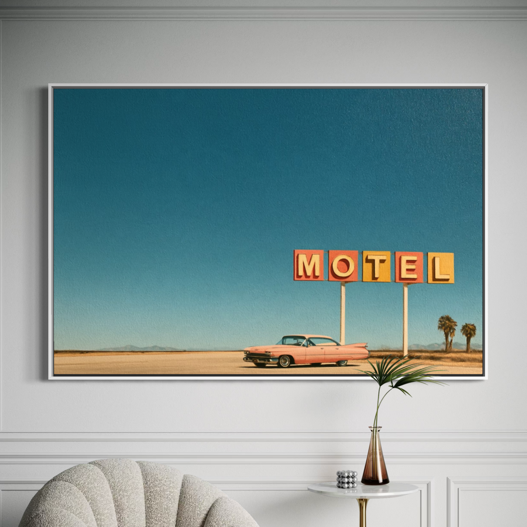 One Night on Route 66 - Hand Painting
