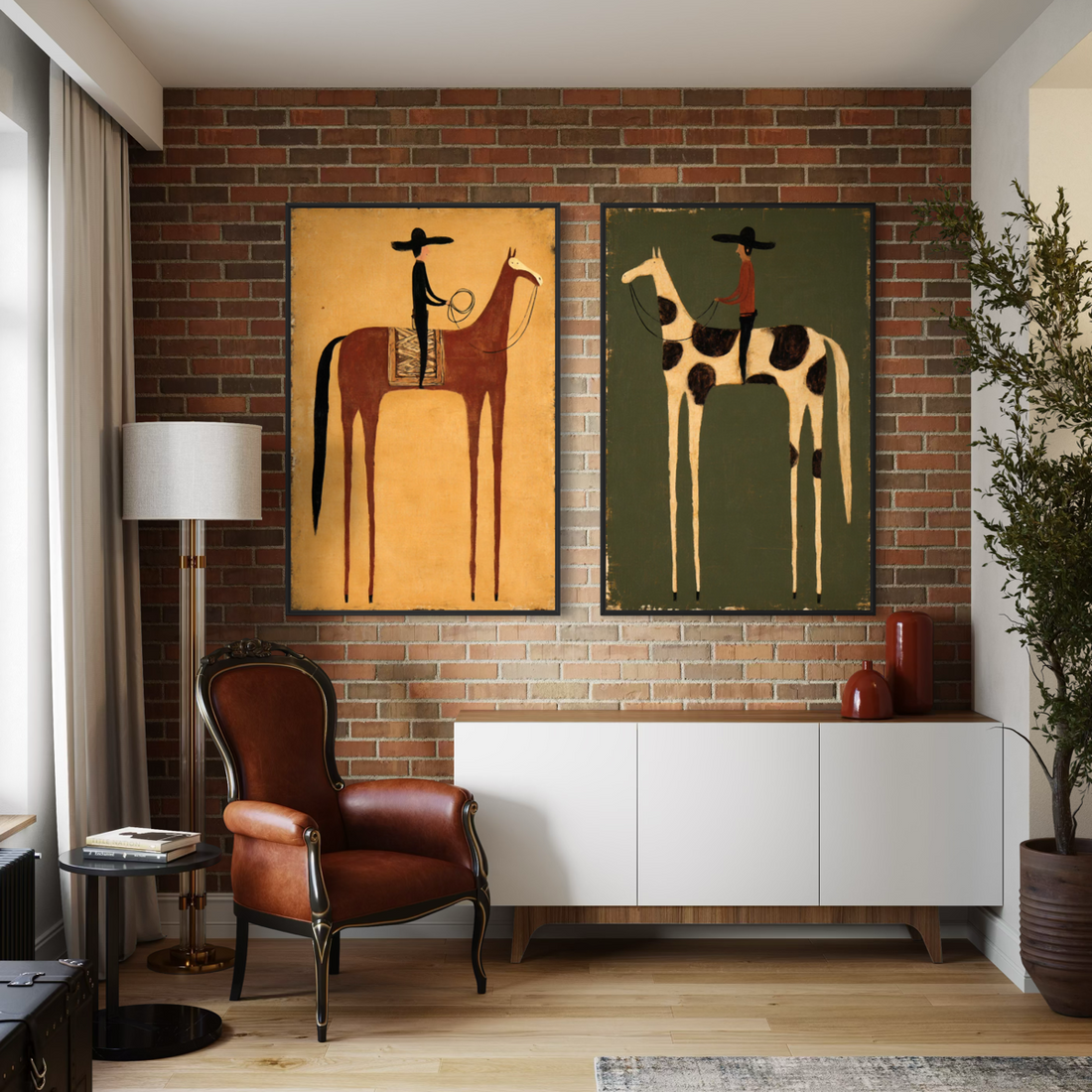 The Golden Mustang - Hand Painting