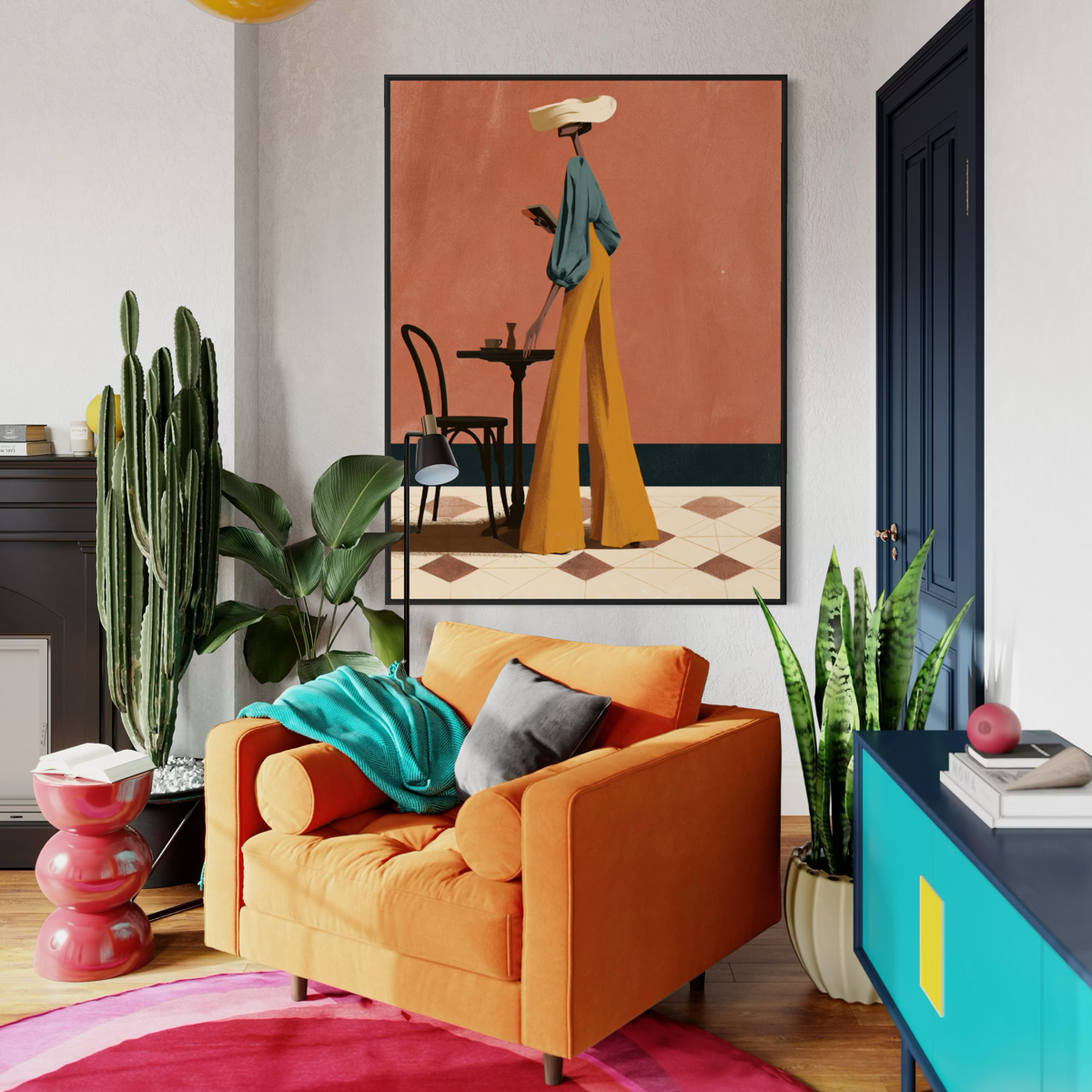 The Art of Being Unbothered - Hand Painting Vintage Collection