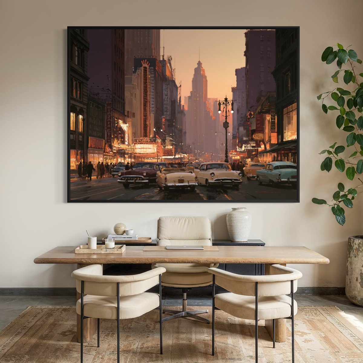 New York, New York - Hand Painting