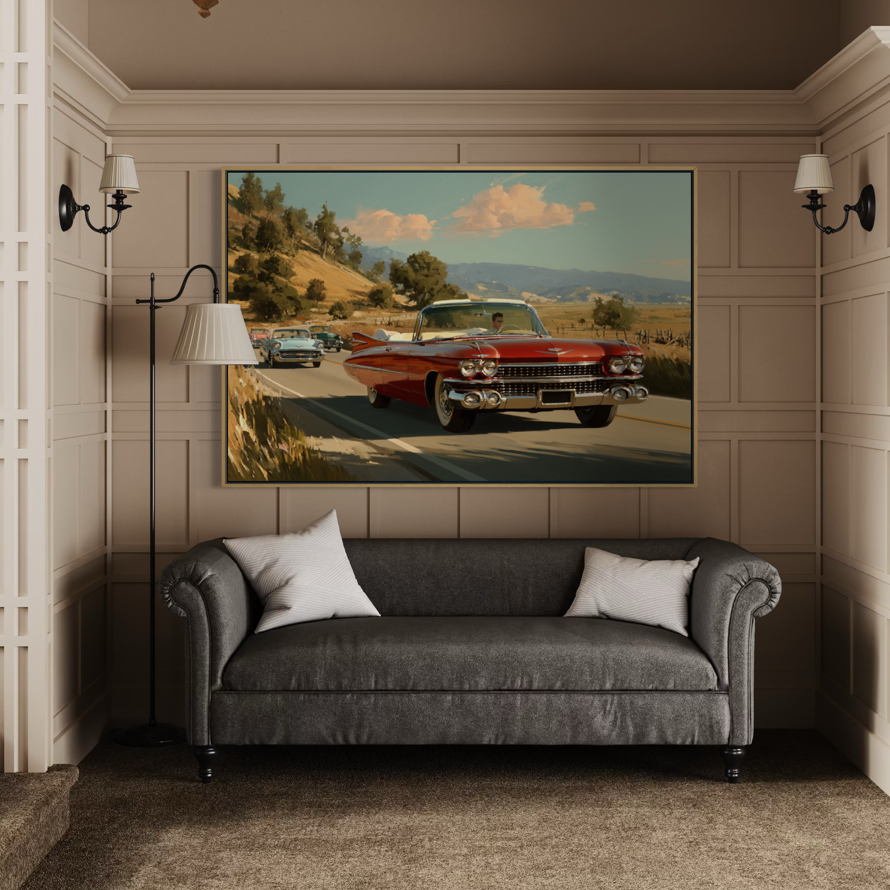 Cruisin’ Down Route 66 - Hand Painting Vintage Collection