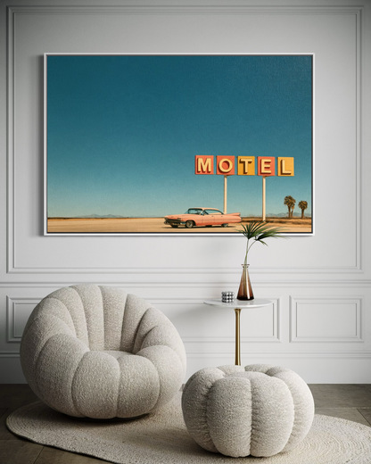 One Night on Route 66 - Hand Painting