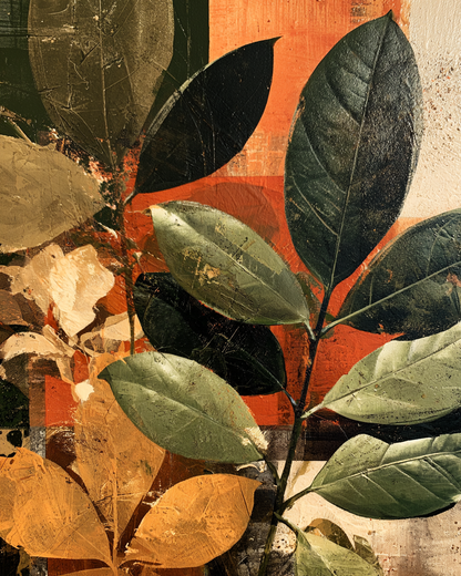 Autumnal Foliage in Amber &amp; Sage