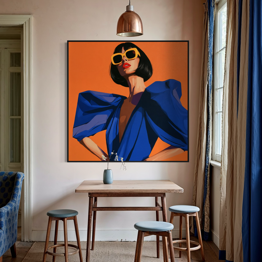 The Uptown Girl - Hand Painting