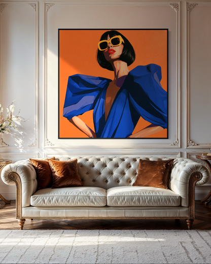 The Uptown Girl - Hand Painting