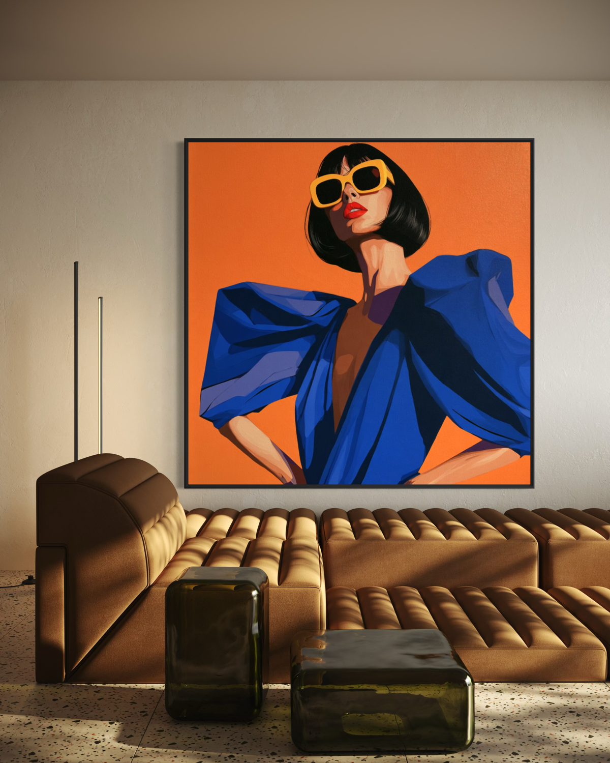 The Uptown Girl - Hand Painting
