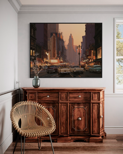 New York, New York - Hand Painting