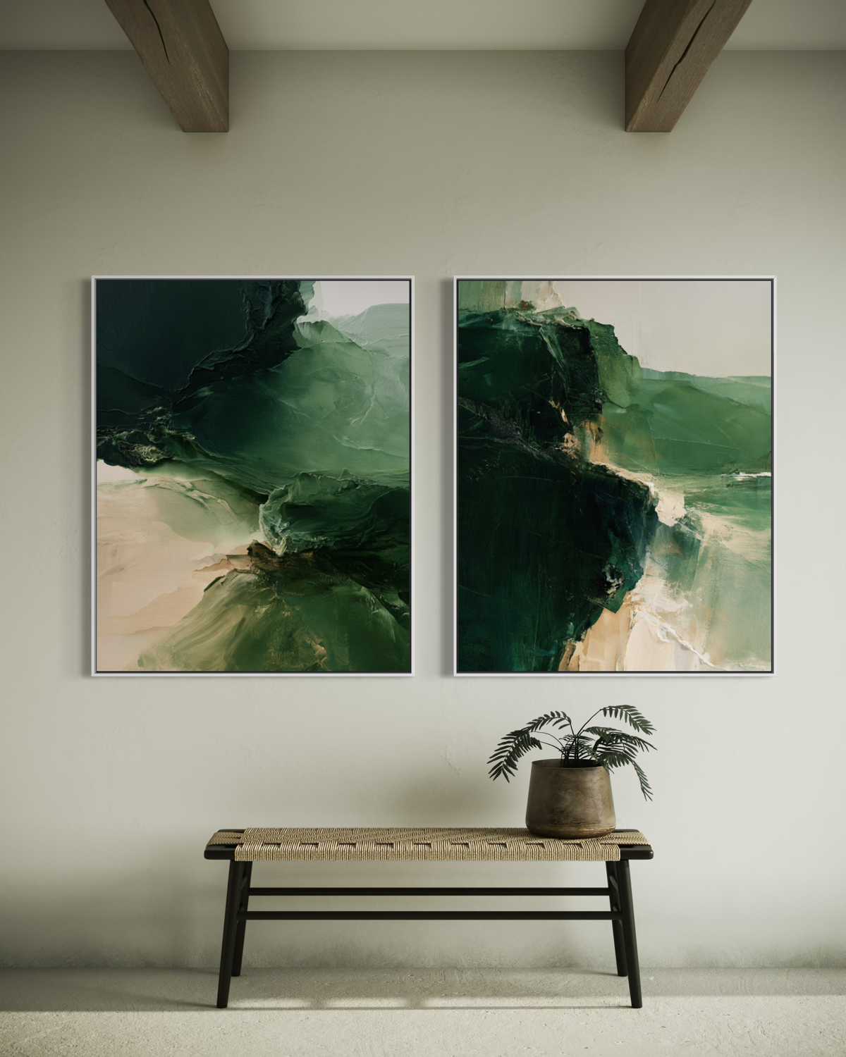 Thresholds of Texture Art mural vert