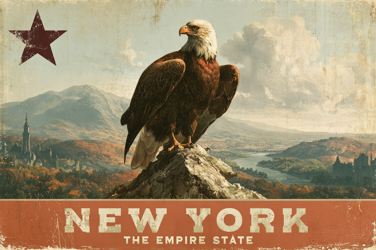 Land of the Free - Hand Painting Vintage Collection