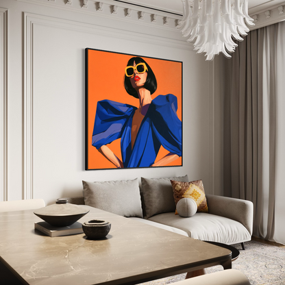The Uptown Girl - Hand Painting