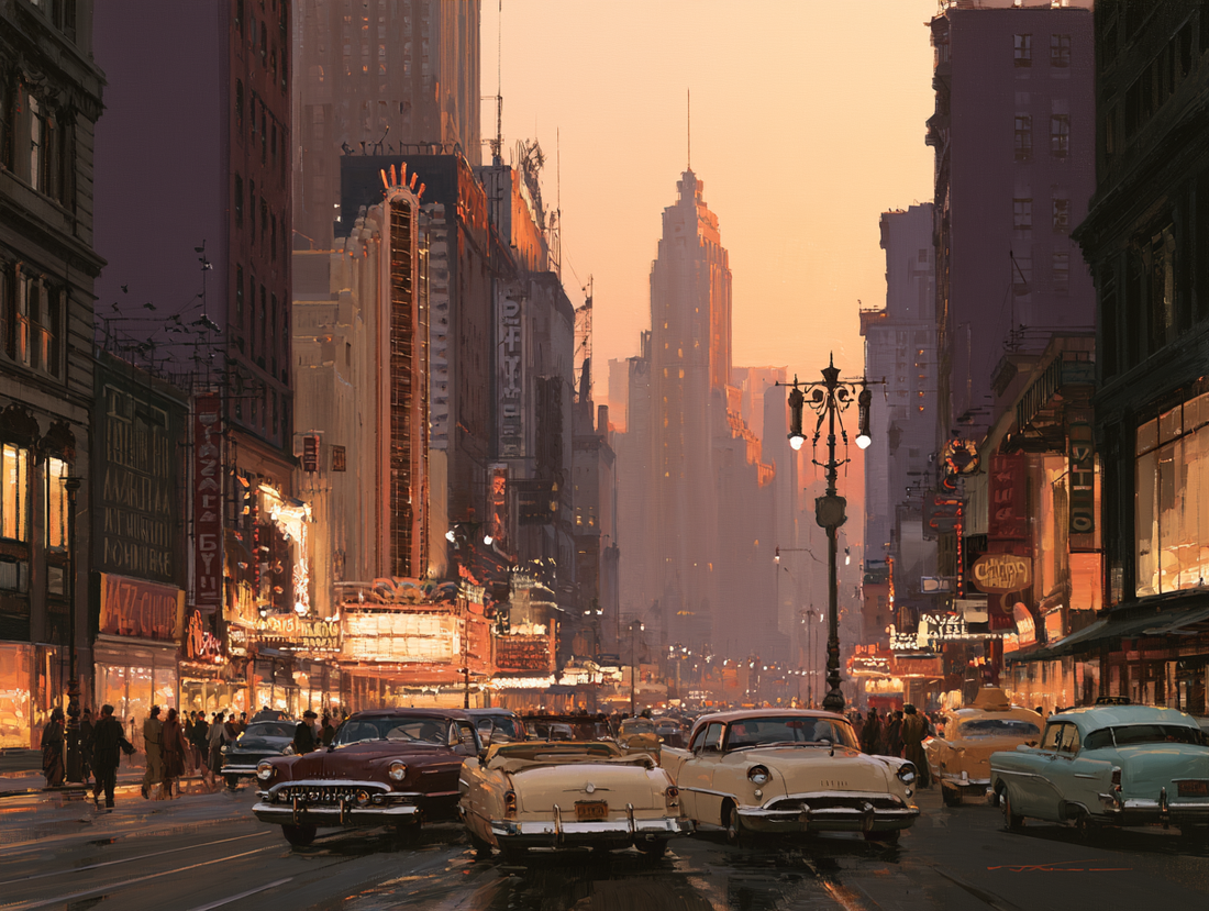 New York, New York - Hand Painting