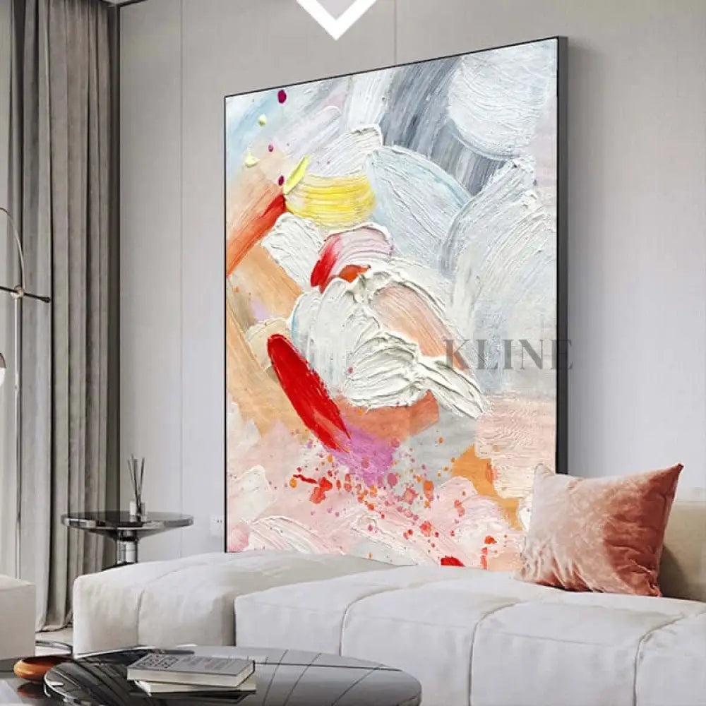 Dreams Unveiled - Hand Painting Arte della parete della sala da pranzo