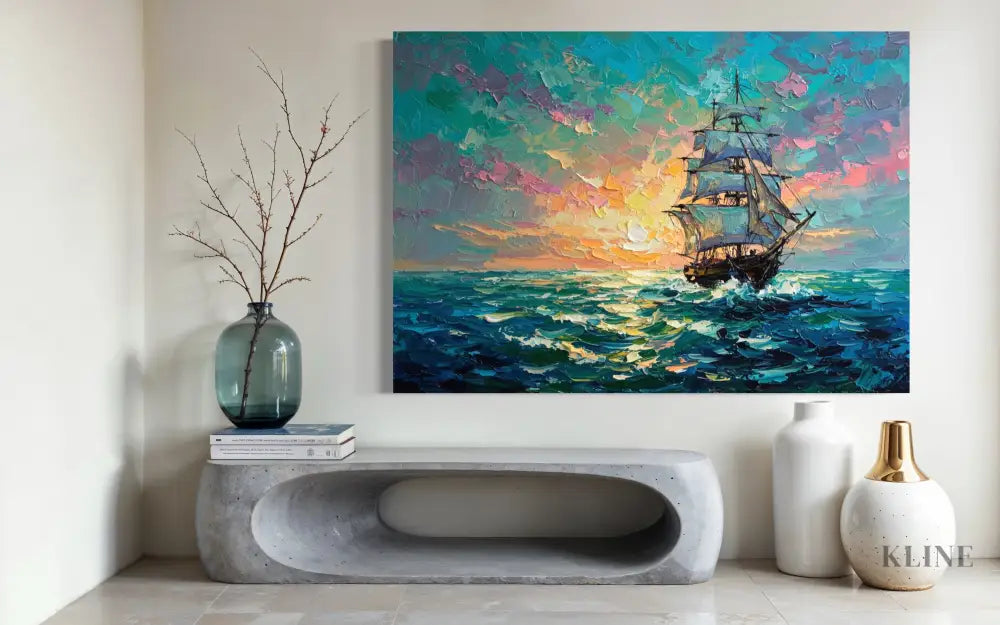 Dreamscape at Sea - Hand Painting
