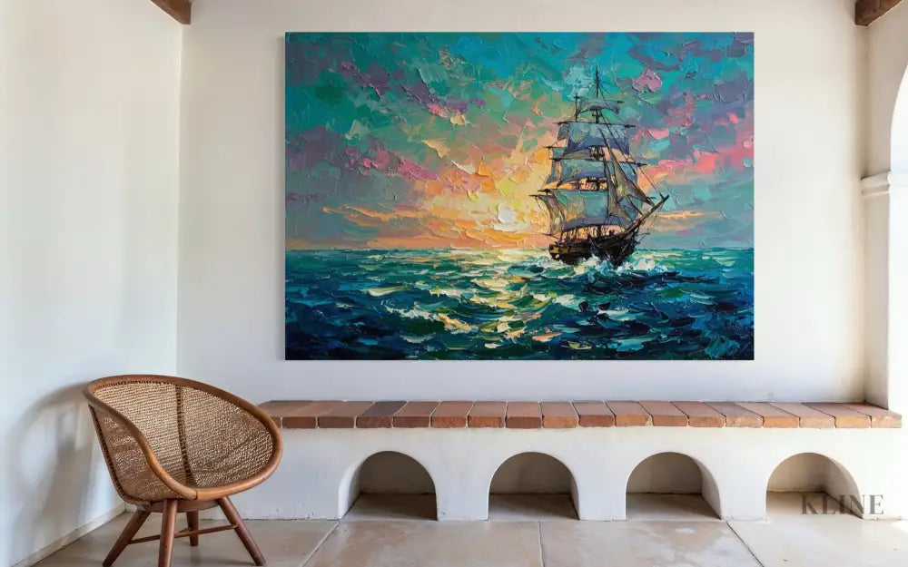 Dreamscape at Sea - Hand Painting
