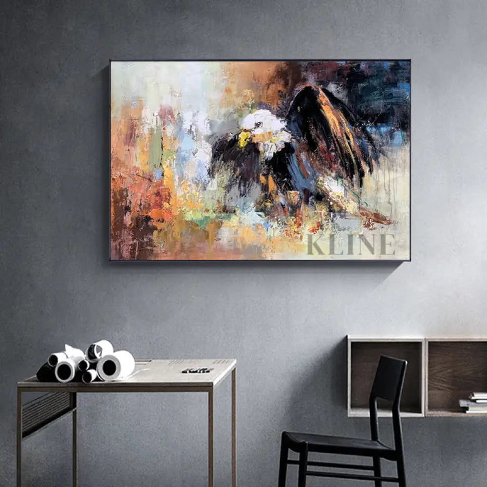 Eagle - Kline Collective Arte de la pared de la lona