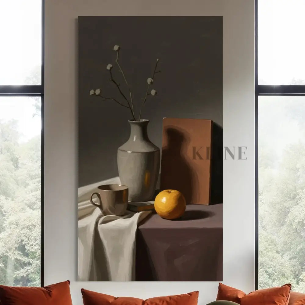 Earthen Quiet - Hand Painting Dining Room Wall Art