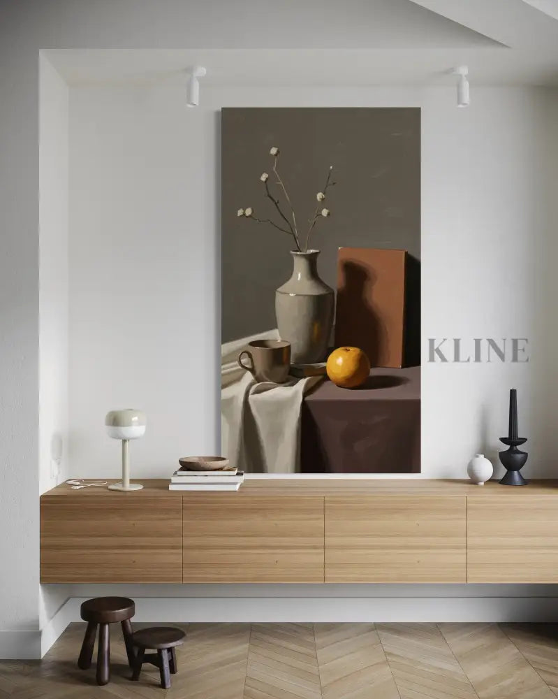 Earthen Quiet - Hand Painting Arte de la pared del dormitorio
