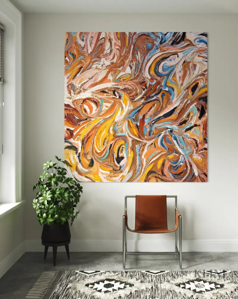 Earthen Vortex - Hand Painting