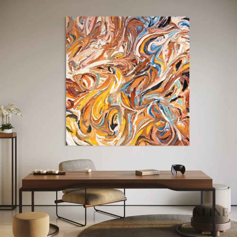 Earthen Vortex - Hand Painting 