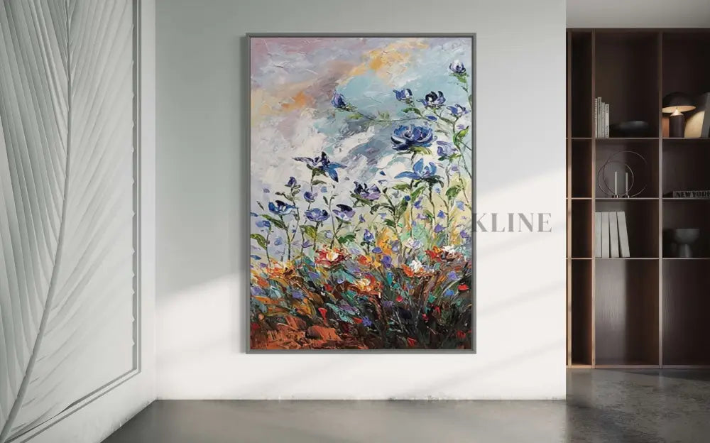 Earth’s Vibrant - Hand Painting Arte della parete della sala da pranzo
