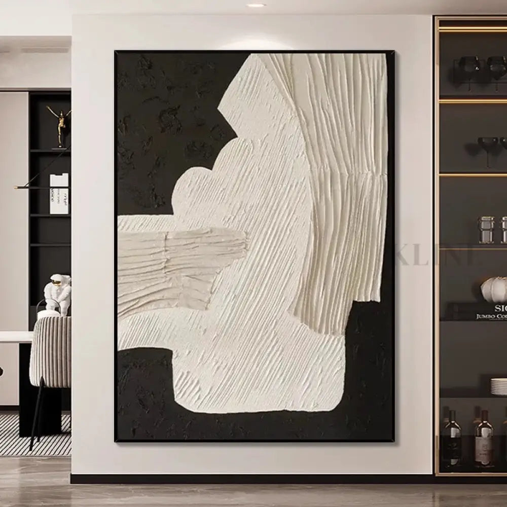 Earthy Textures Beige and Deep Brown Abstract Art - Hand Painting