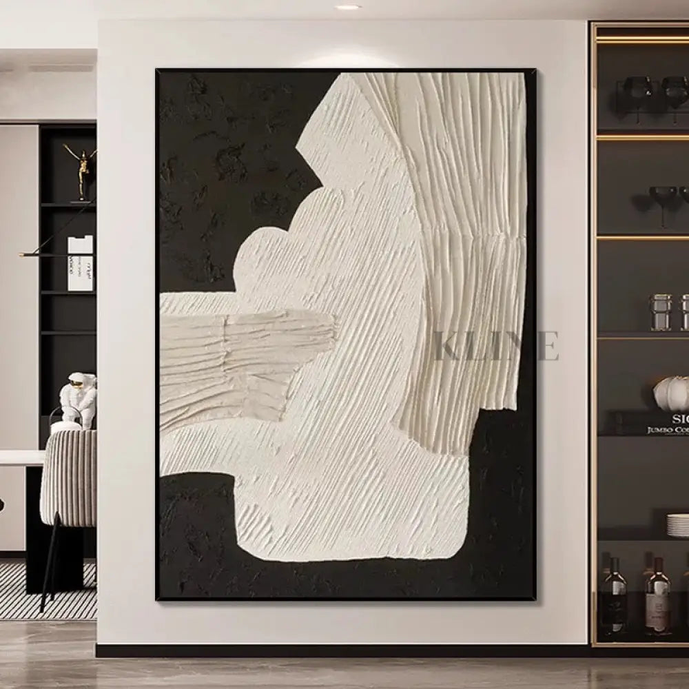 Earthy Textures Beige and Deep Brown Abstract Art - Hand Painting Wandkunst für das Esszimmer