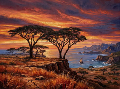 Edge of the Continent - Hand Painting