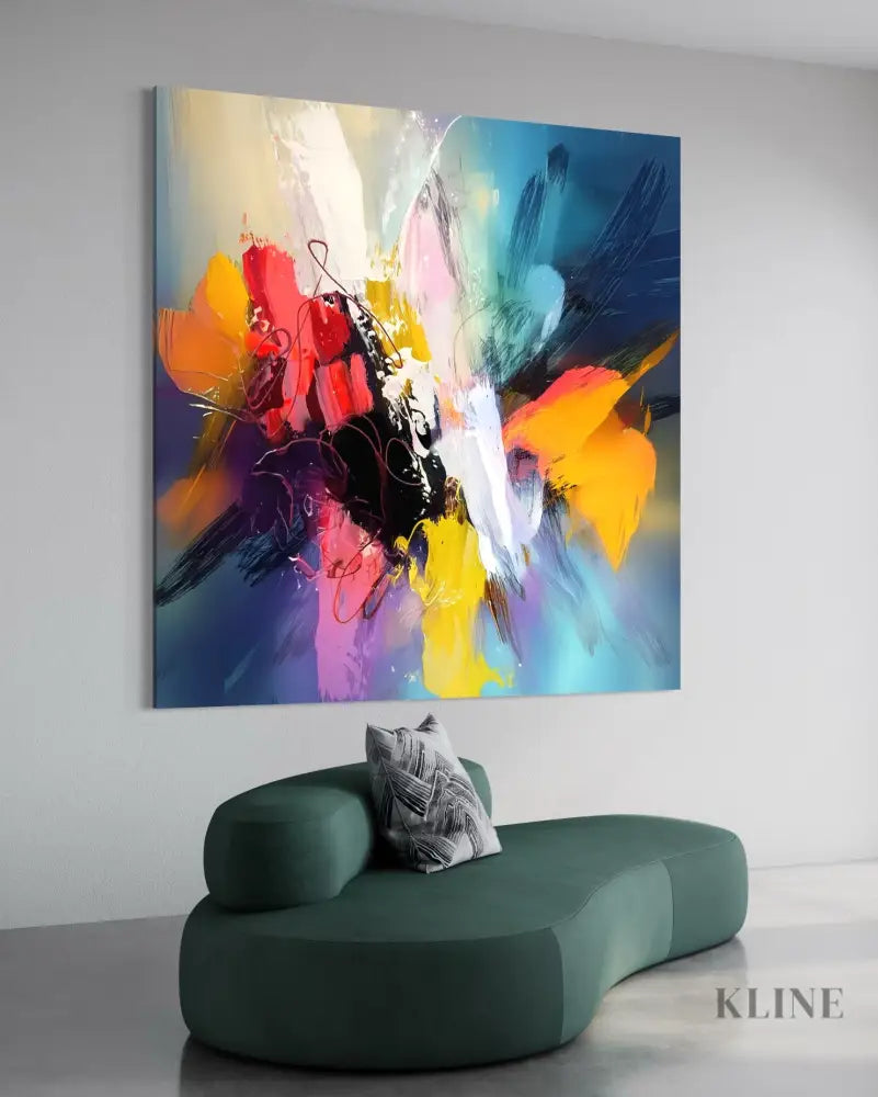 Electric Bloom - Hand Painting