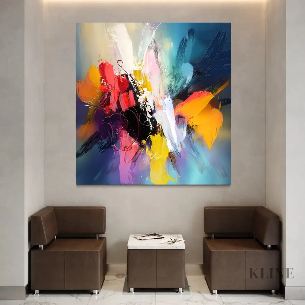 Electric Bloom - Hand Painting