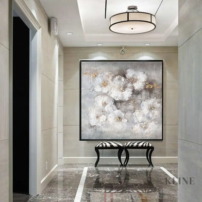 Elegant Purity - Hand Painting