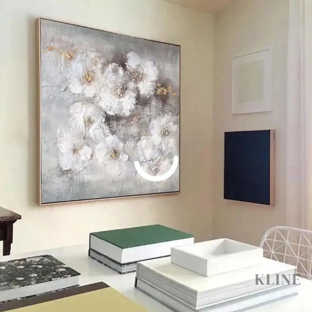 Elegant Purity - Hand Painting