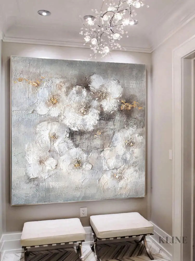 Elegant Purity - Hand Painting 