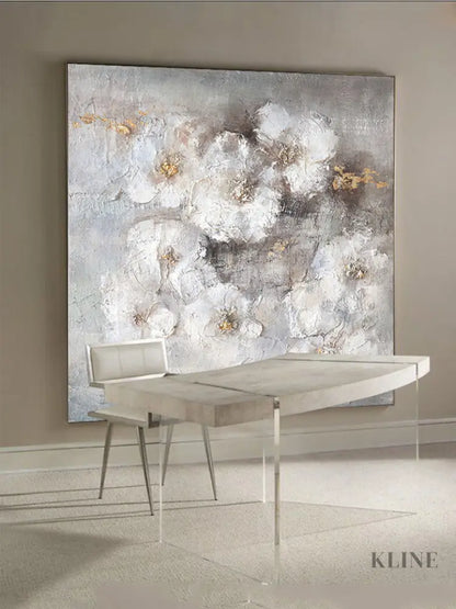 Elegant Purity - Hand Painting