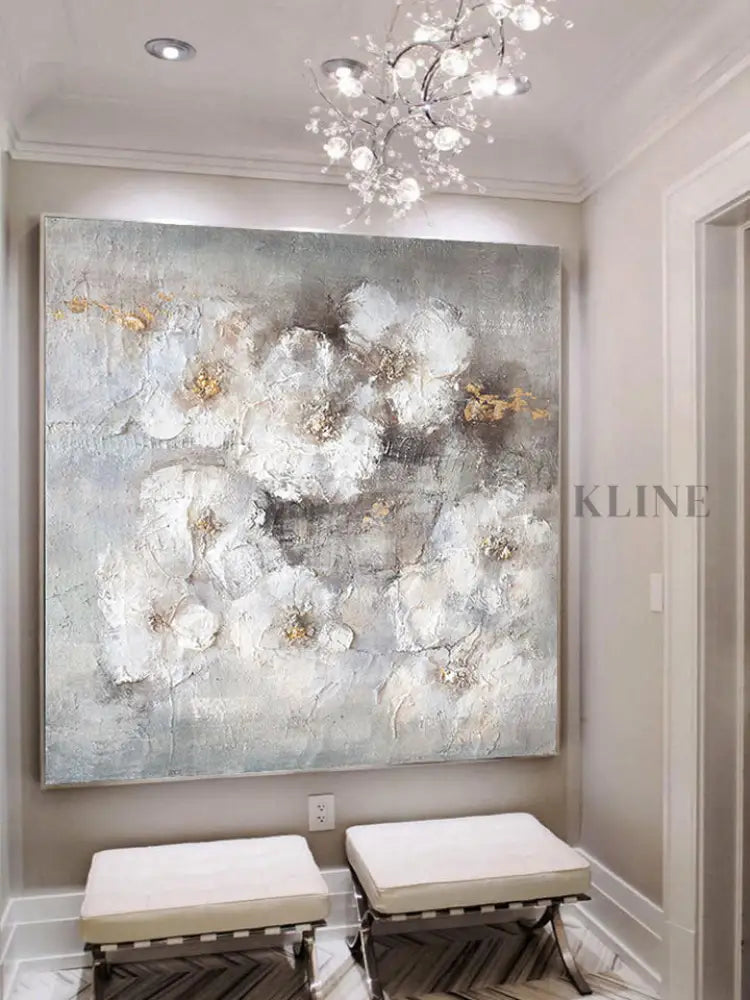 Elegant Purity - Hand Painting