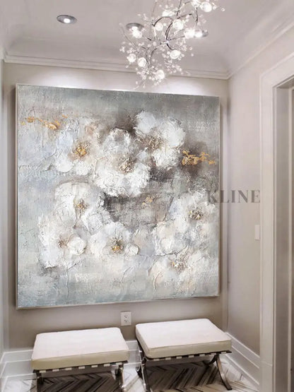 Elegant Purity - Hand Painting