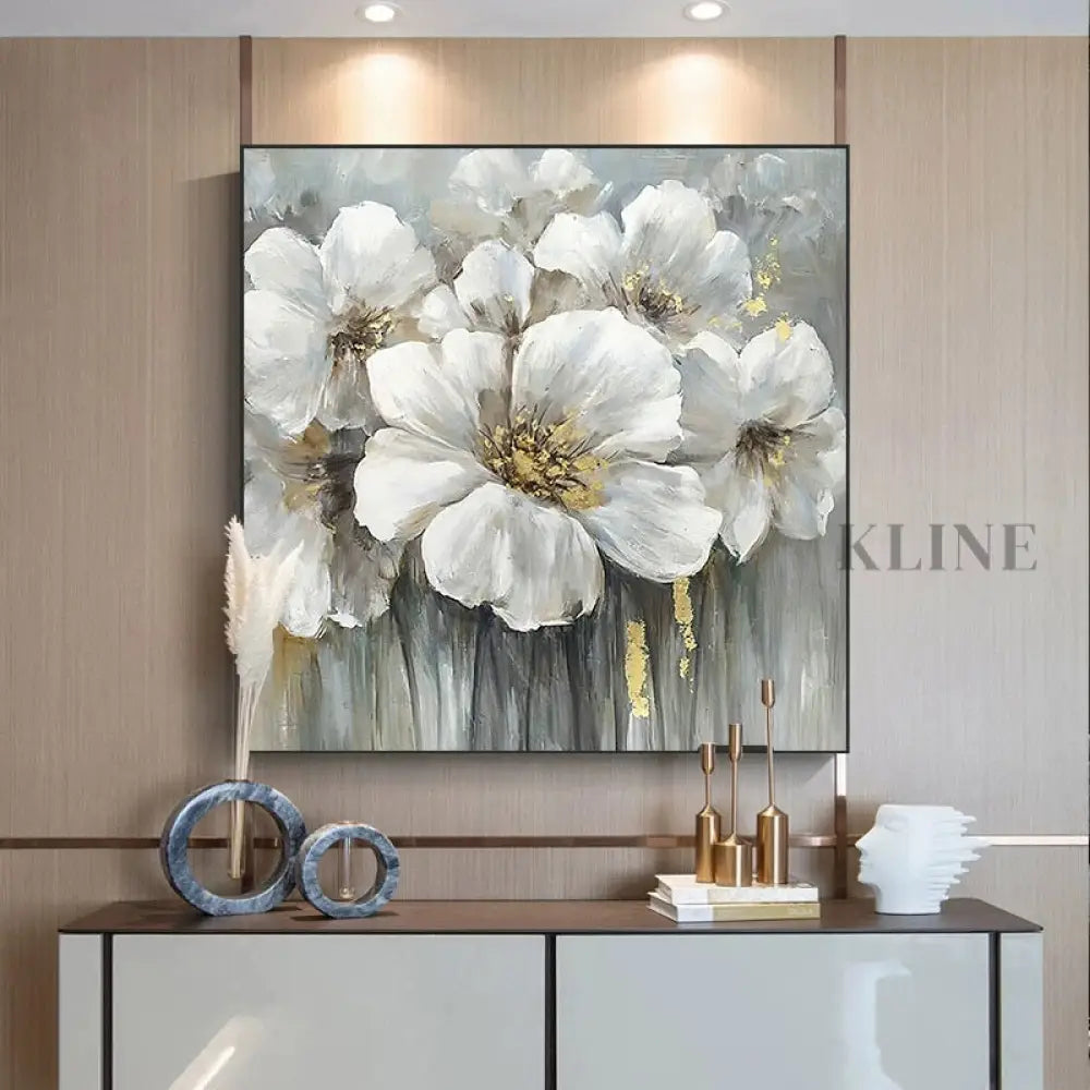 Elegy of Petals - Hand Painting 