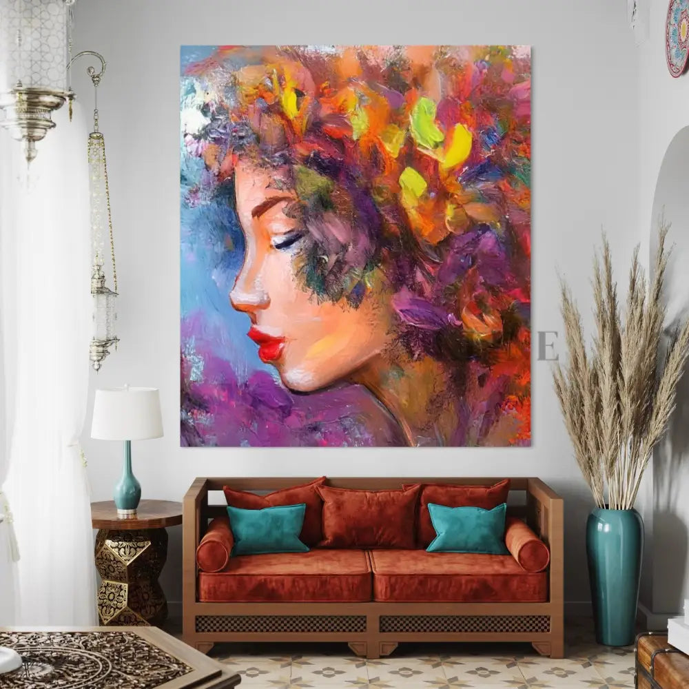 Ember Thoughts - Hand Painting Arte della parete per salotto