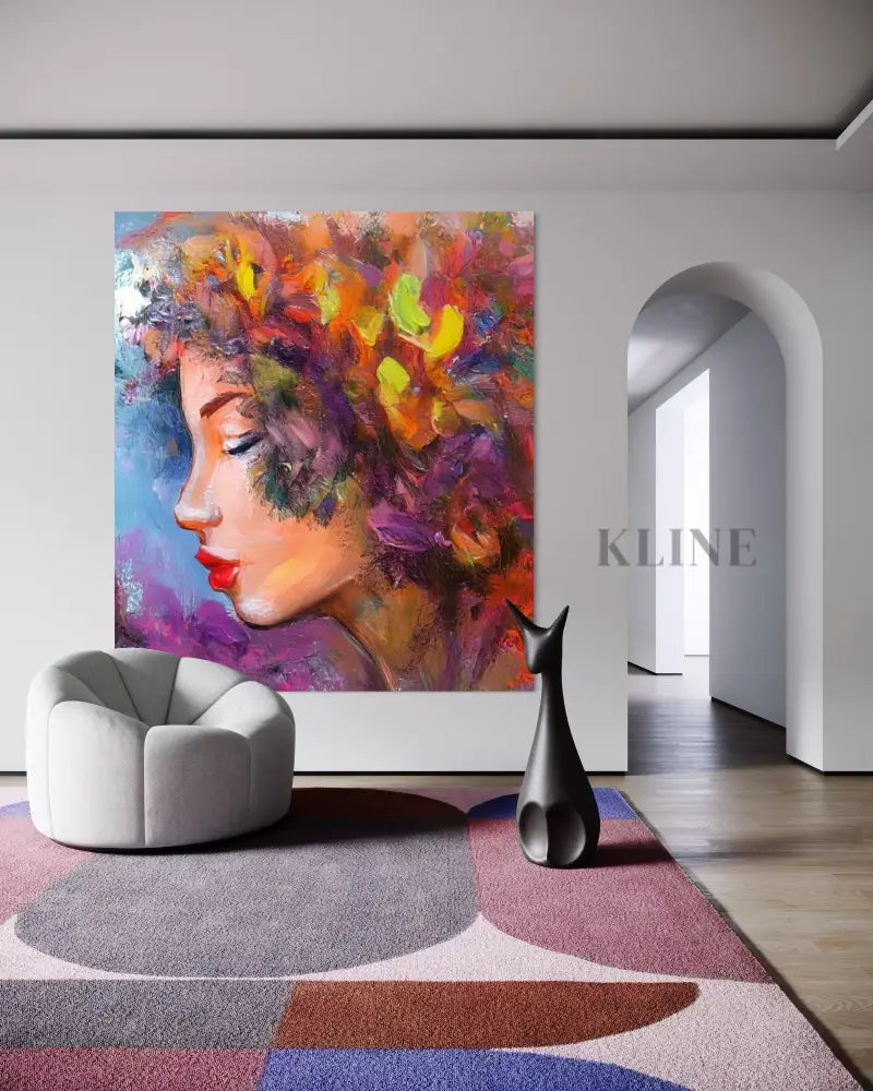 Ember Thoughts - Hand Painting Arte della parete per salotto