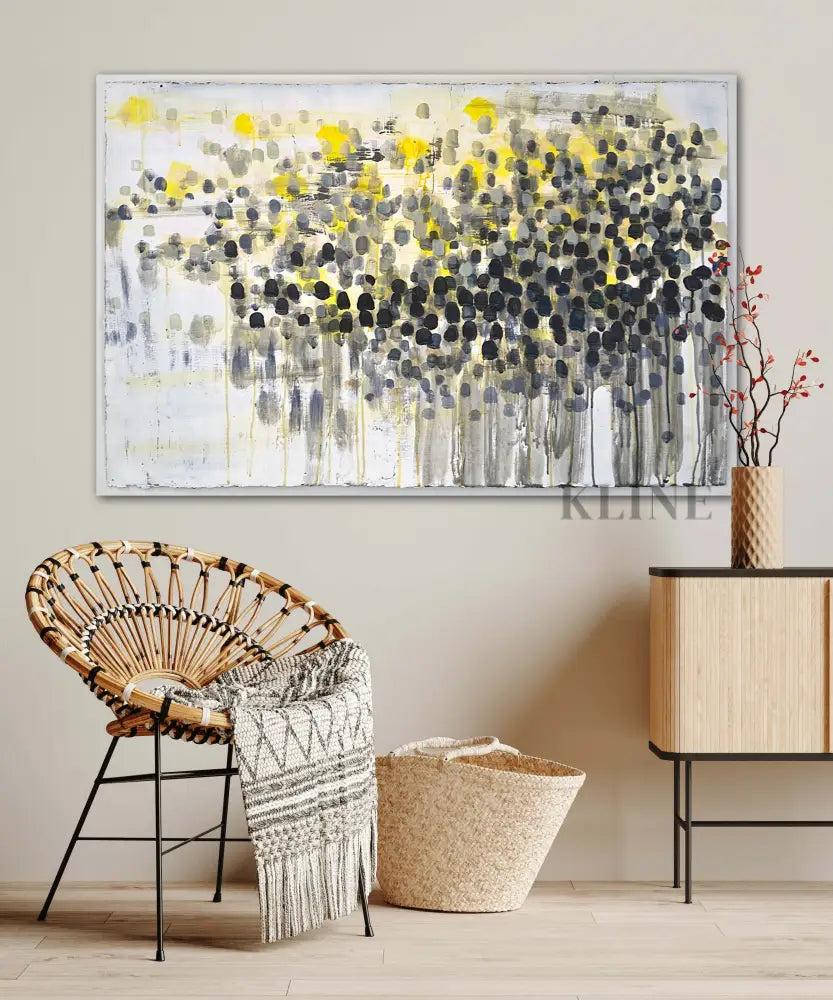 Enlivening - Hand Painting Dining Room Wall Art