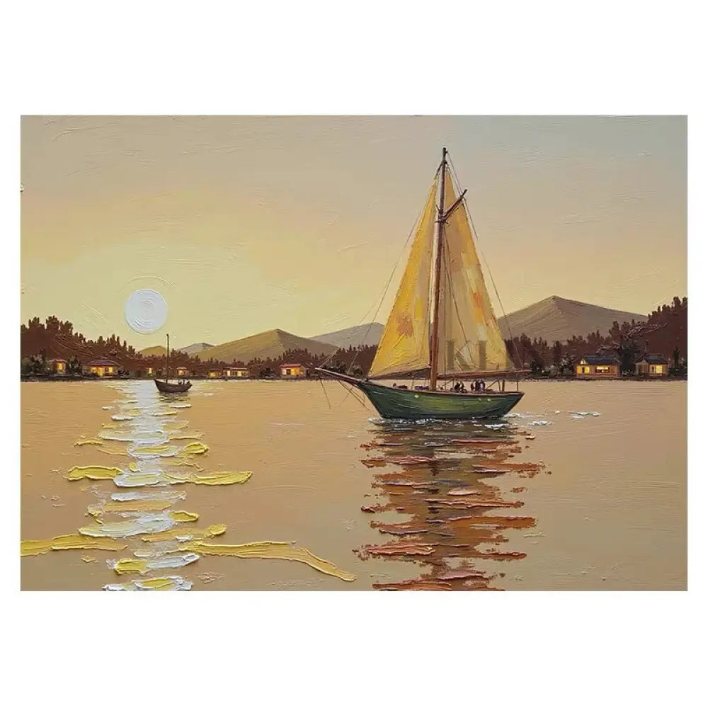 Escape in Light - Hand Painting Dining Room Wall Art