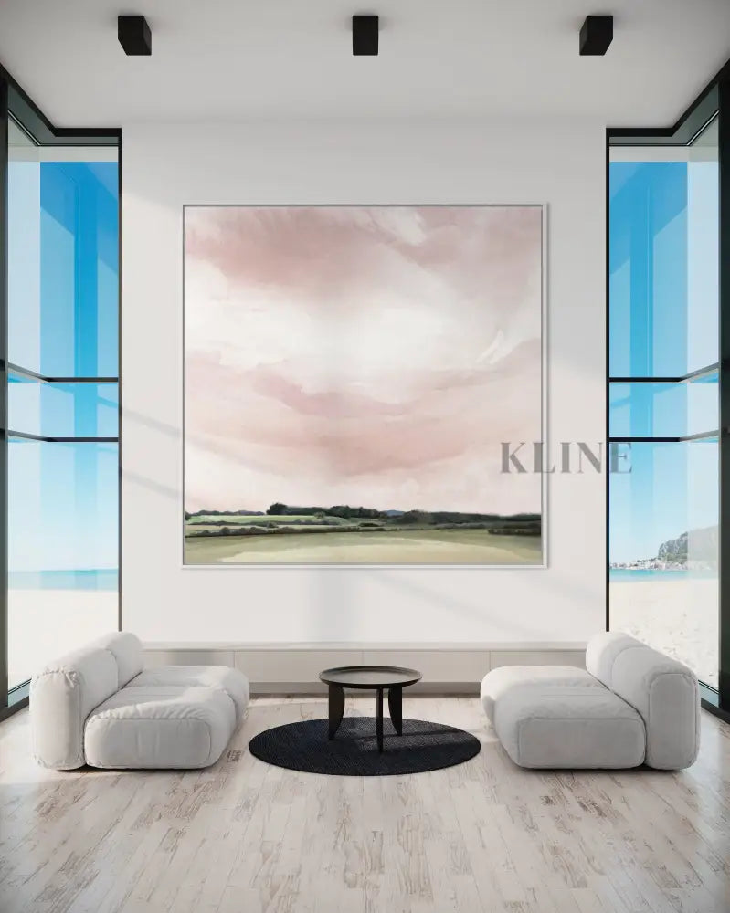Esk Lynn View Pink - Hand Painting Canvas Wall Art