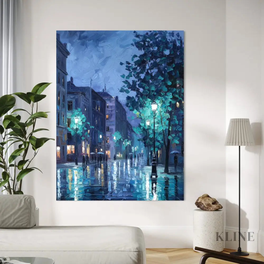 European Blue - Hand Painting